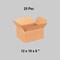 25 pcs Corrugated Boxes for Shipping Storage Durable Kraft C Flute Heavy Duty Packaging 12 x 10 x 6 inch